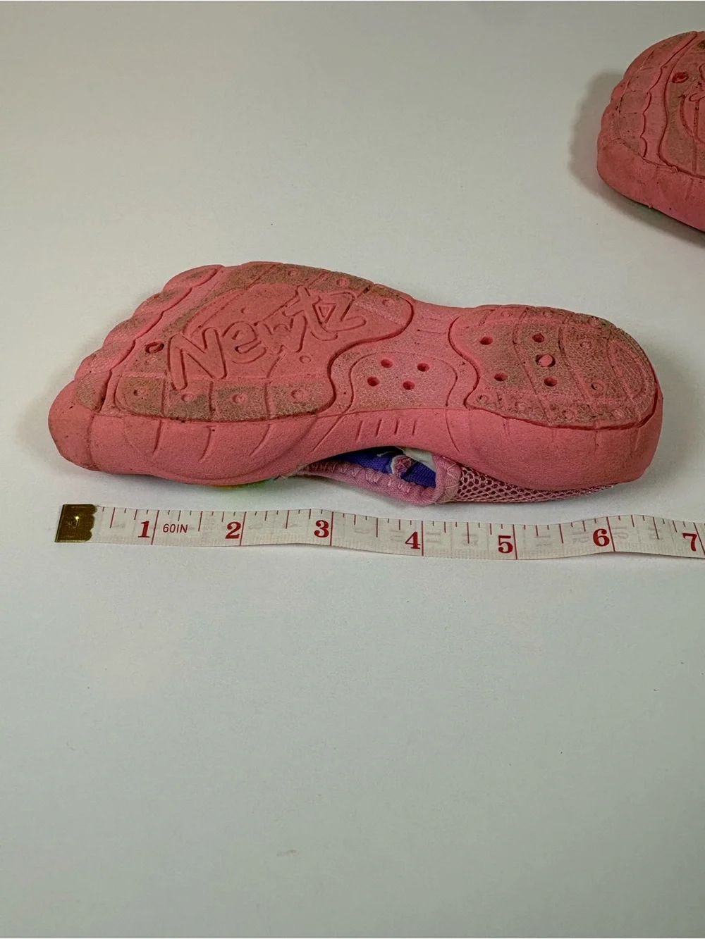 Newtz Pink Tie Dye Toddler Water Shoes Size 7/8 Beach Poolside Vacation